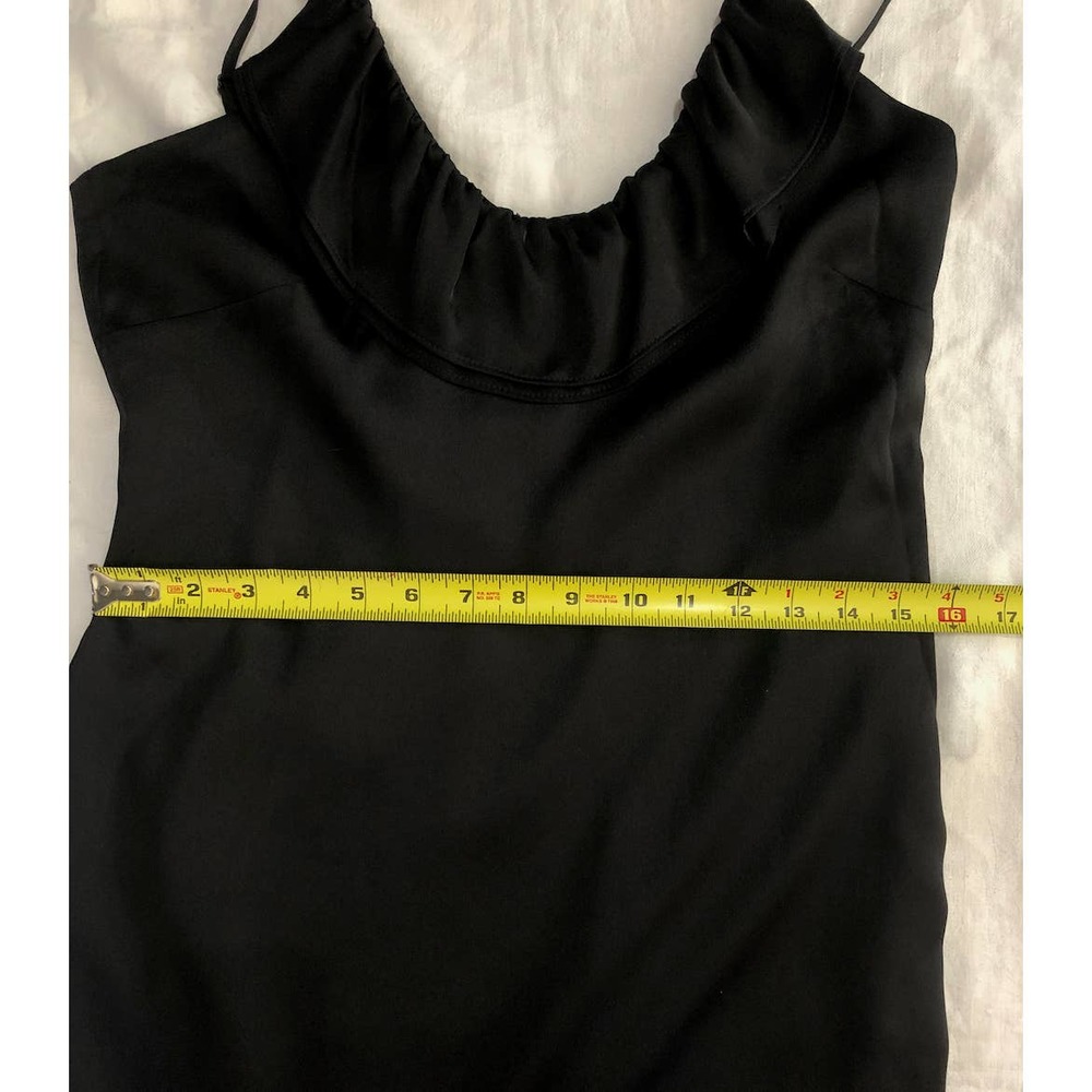 NWT BCBG SZ: 2, Satin Feel Black Slip Dress - Picture 10 of 11